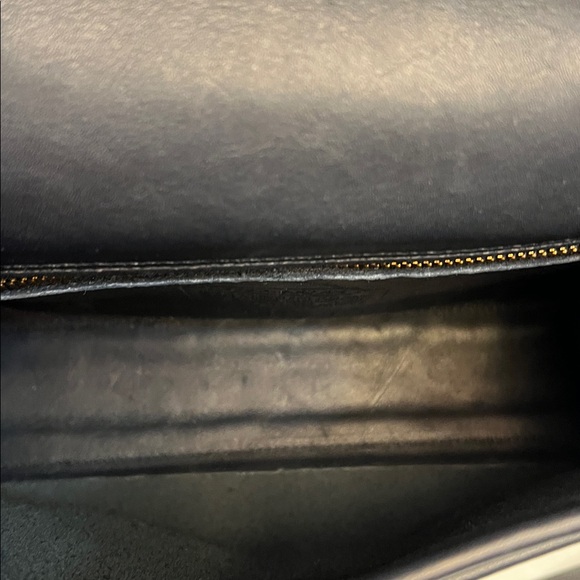 COACH VINTAGE COURT BAG CROSSBODY SATCHEL NAVY BLUE LEATHER 1229 MADE IN US - Picture 13 of 16